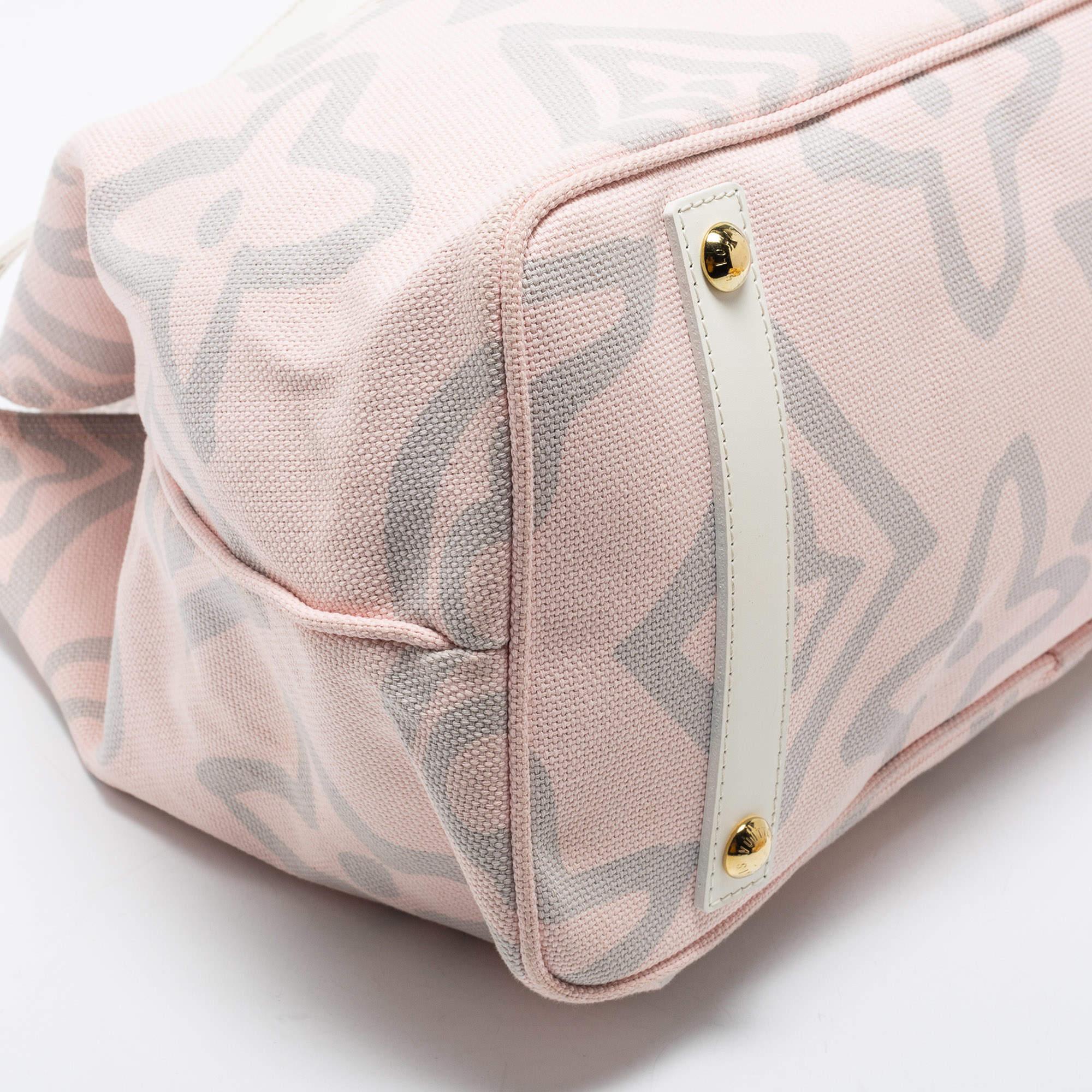 Louis Vuitton Pink Canvas Tahitienne Cabas Bag 9