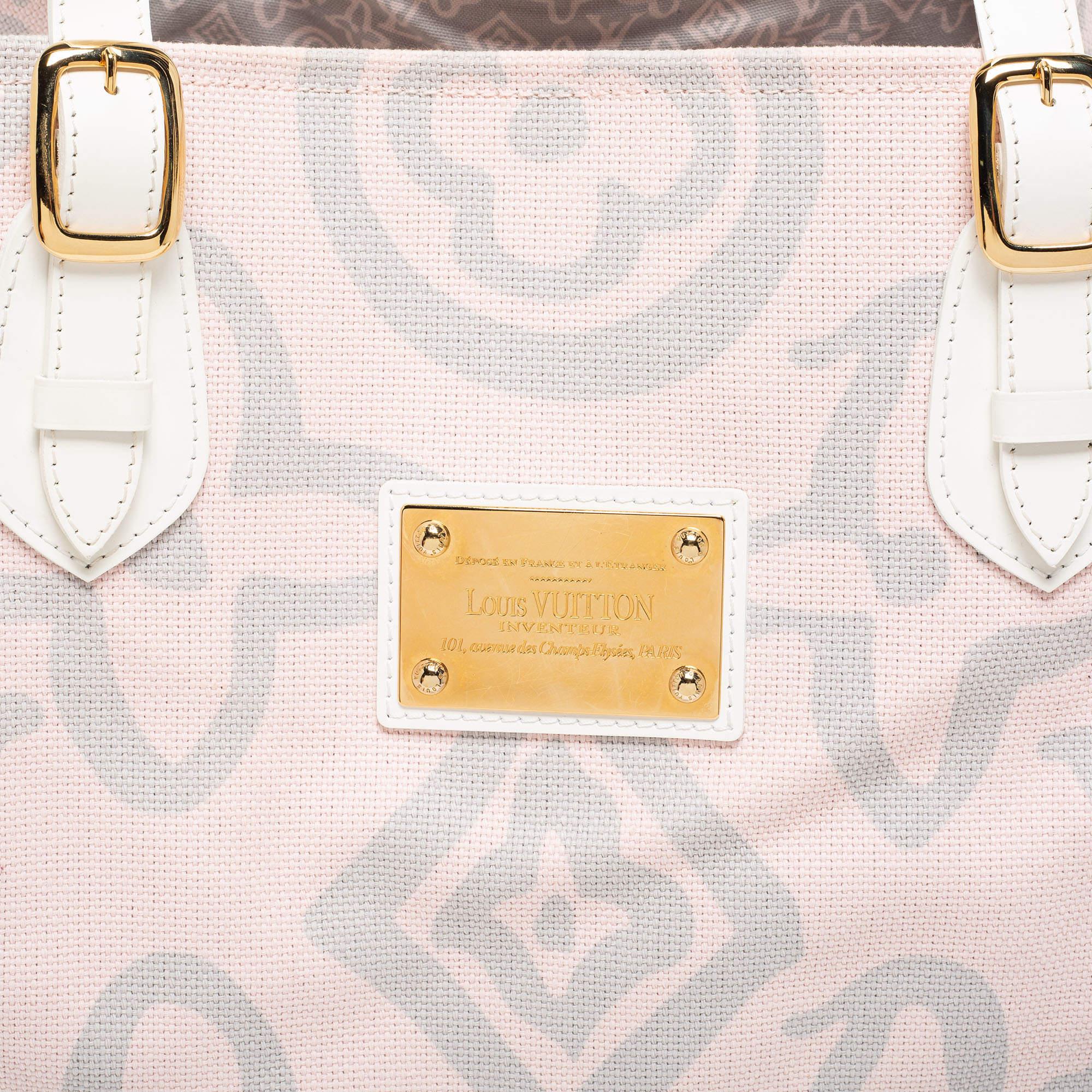 Louis Vuitton Pink Canvas Tahitienne Cabas Bag 5