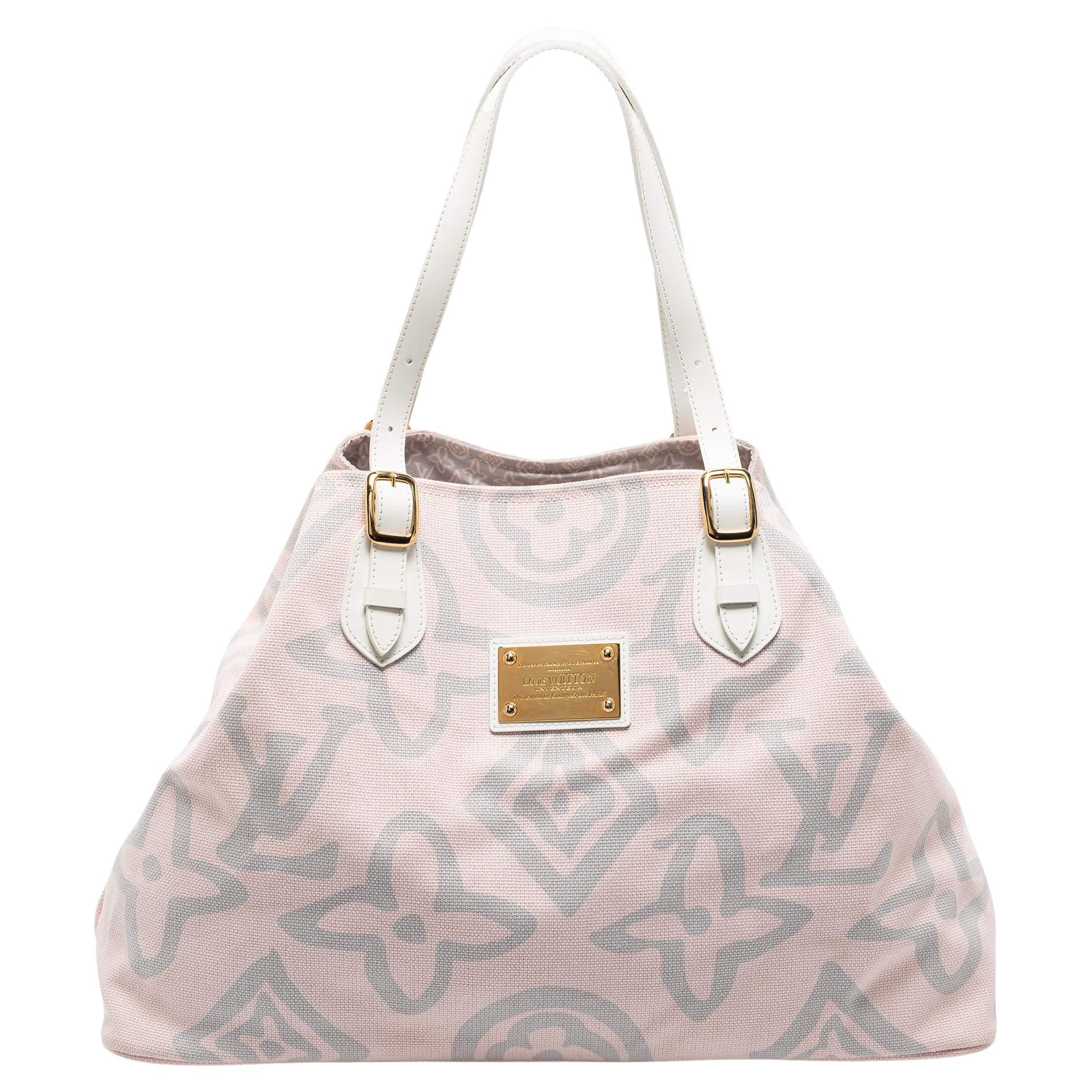 Louis Vuitton Pink Canvas Tahitienne Cabas Bag