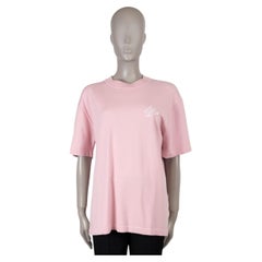 LOUIS VUITTON pink cotton 2025 EMBROIDERED JERSEY Shirt M