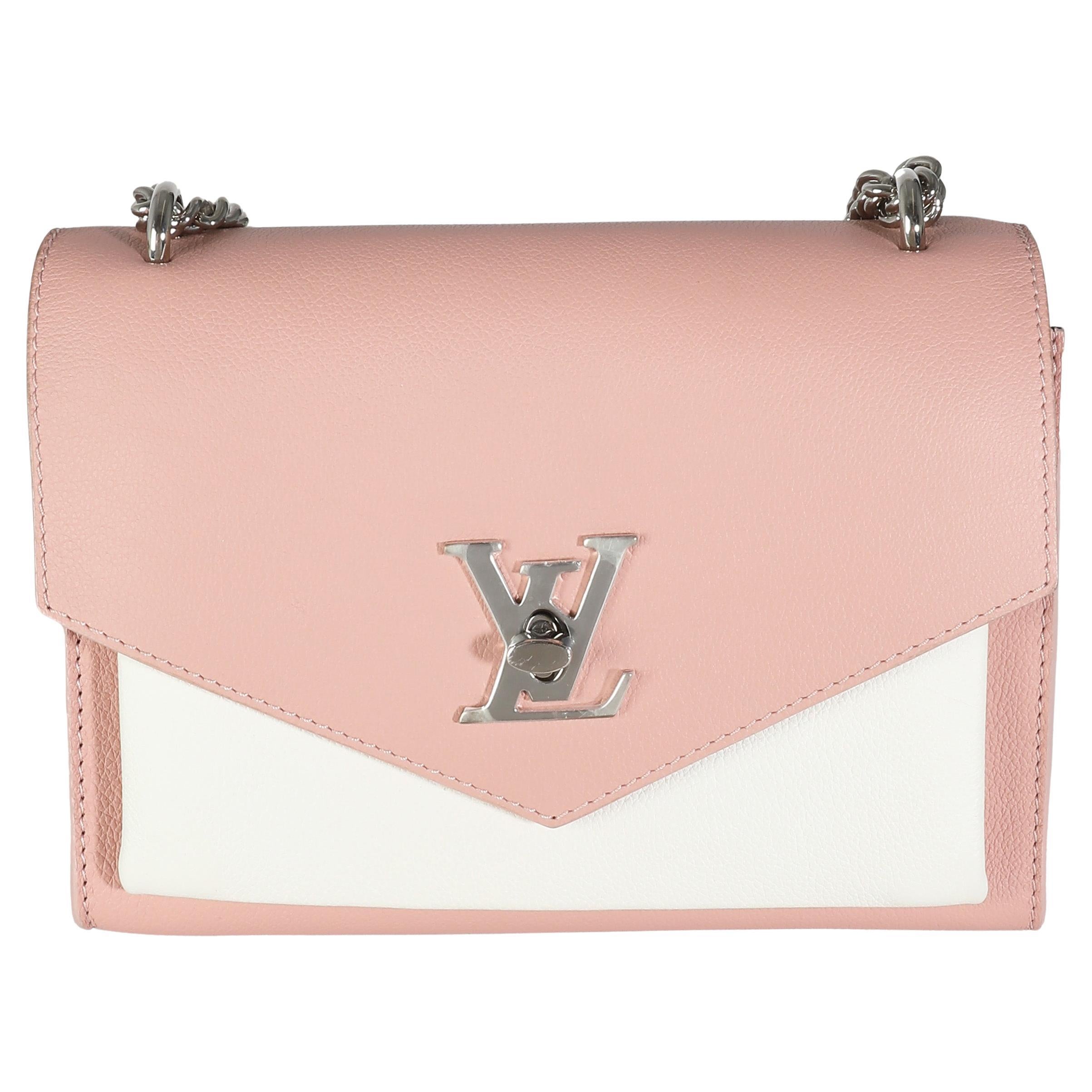 Louis Vuitton Pink Cream Tricolour Soft Calfskin MyLockme BB For Sale