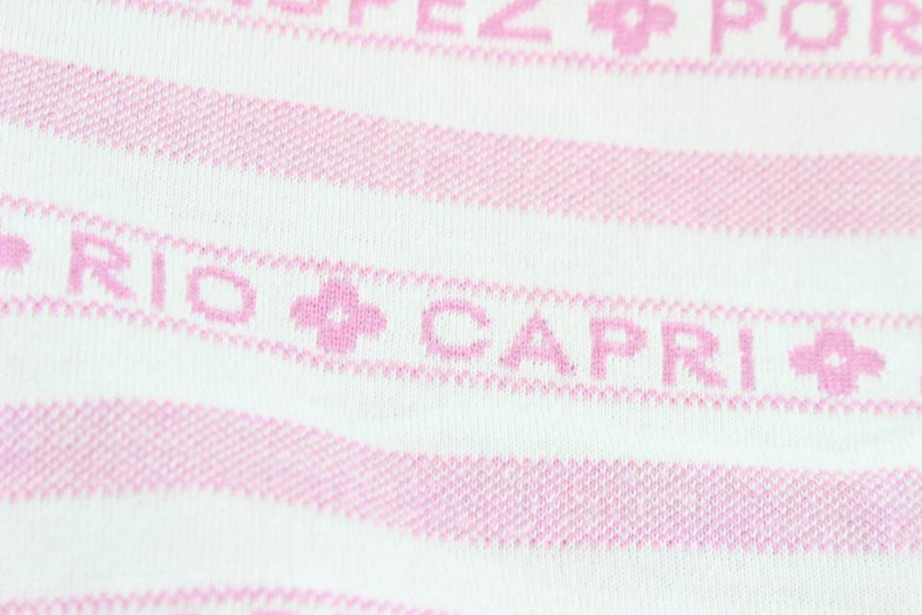 Louis Vuitton Pink Cruise Logo Island Shirt 21lz1106 Tank Top/Cami For Sale 4