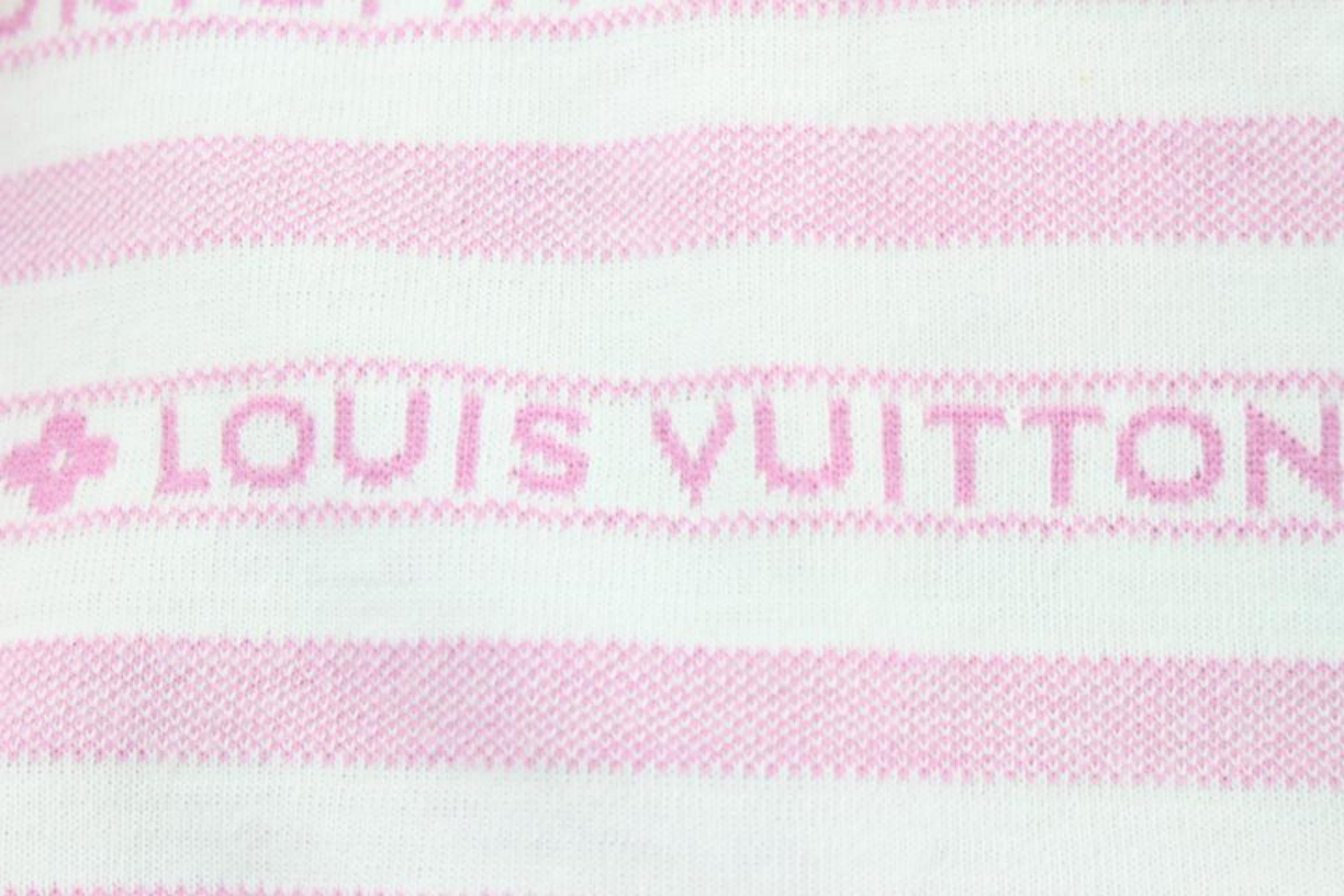 Louis Vuitton Pink Cruise Logo Island Shirt 21lz1106 Tank Top/Cami For Sale 5