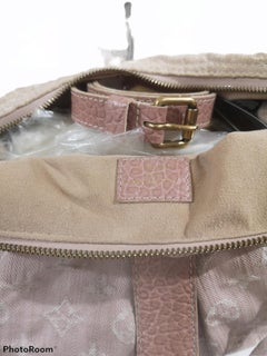Louis Vuitton pink denim monogram slightly bag
