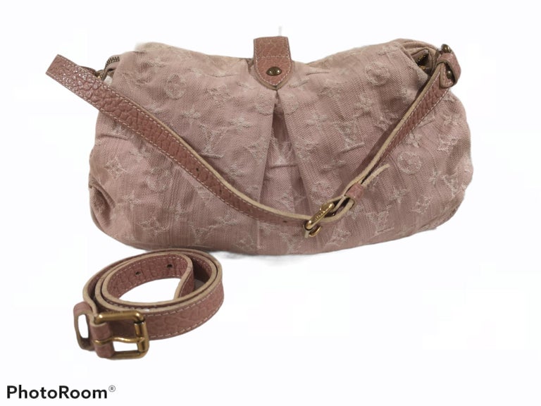 Louis Vuitton Monogram Pink Denim Slightly Shoulder Bag at 1stDibs