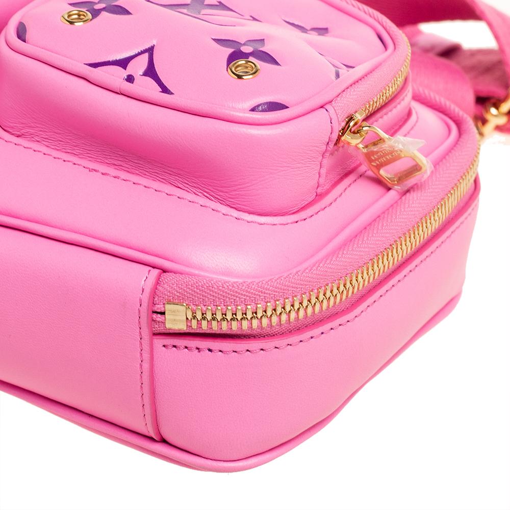 Louis Vuitton Pink Embossed Monogram Utility Crossbody Bag 3