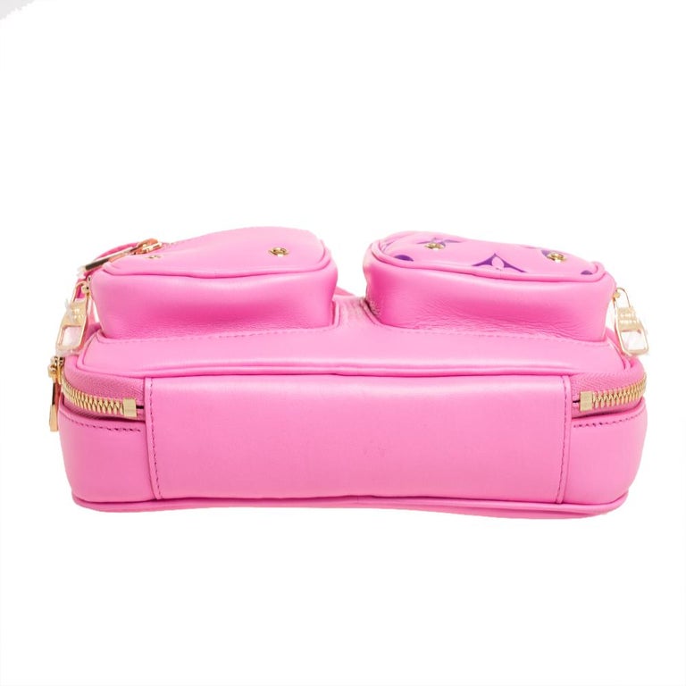 Louis Vuitton Pink Embossed Monogram Utility Crossbody Bag at 1stDibs