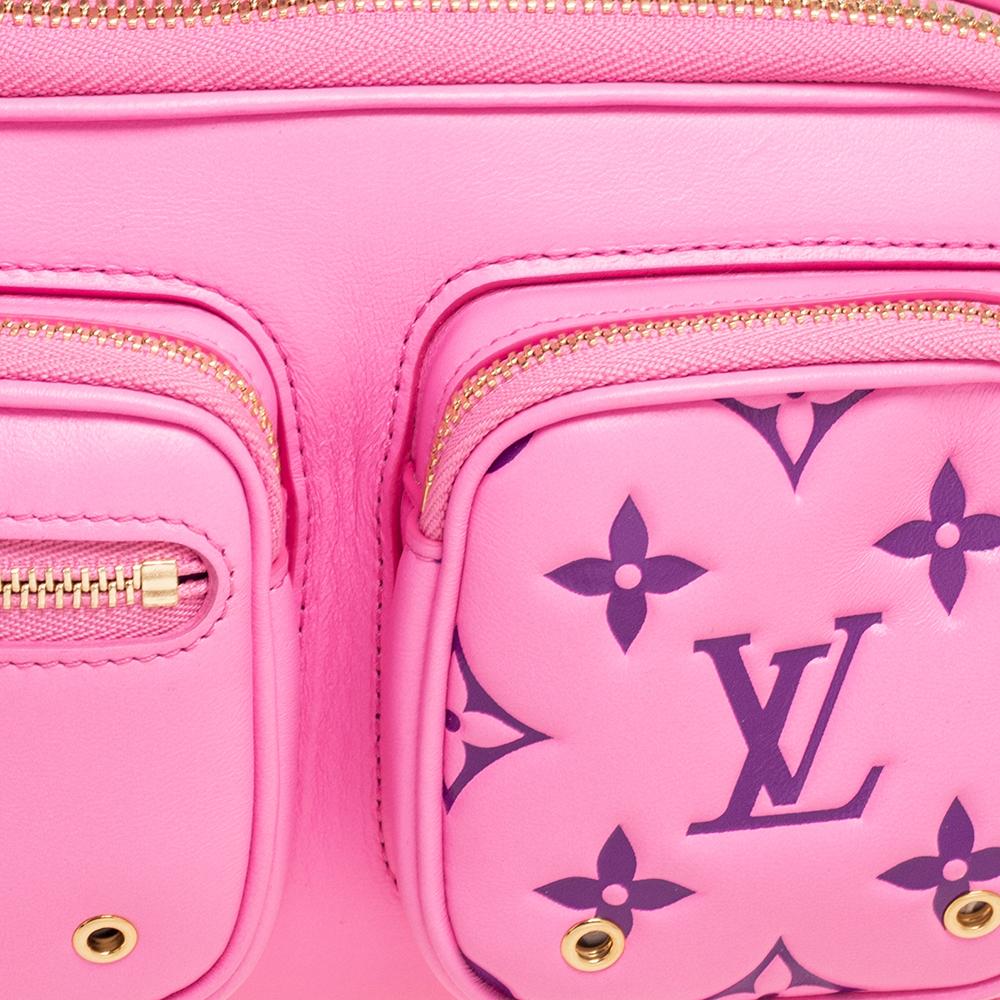 Louis Vuitton Pink Embossed Monogram Utility Crossbody Bag 1