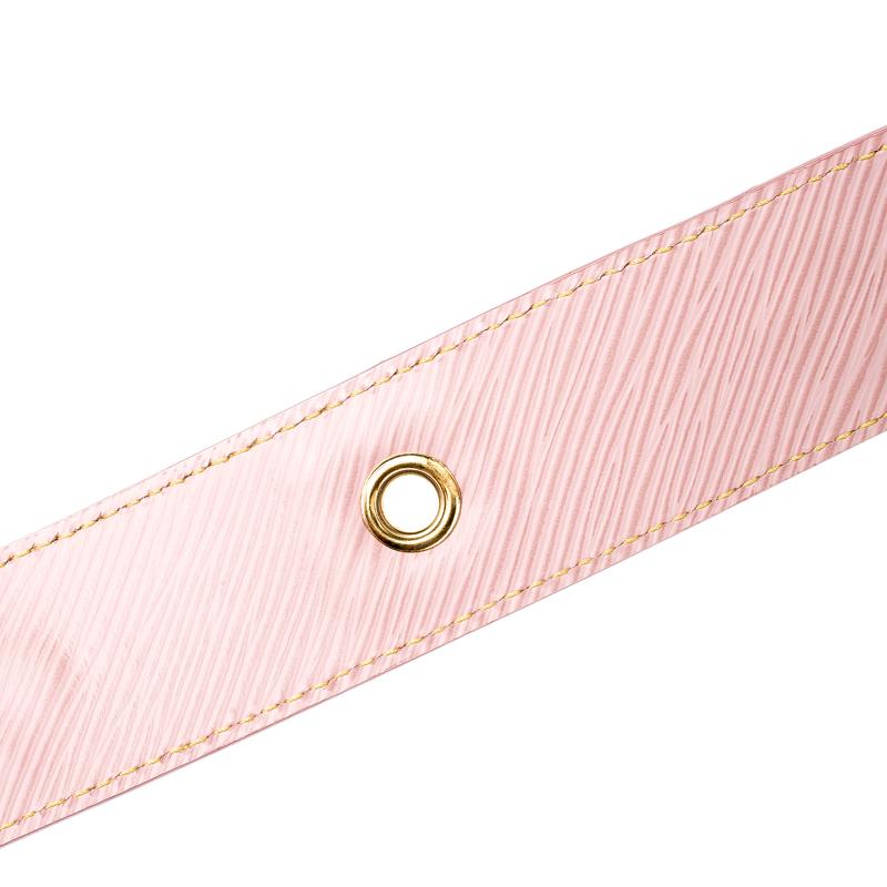 Women's Louis Vuitton Pink Epi Leather Bandouliere Bag Strap