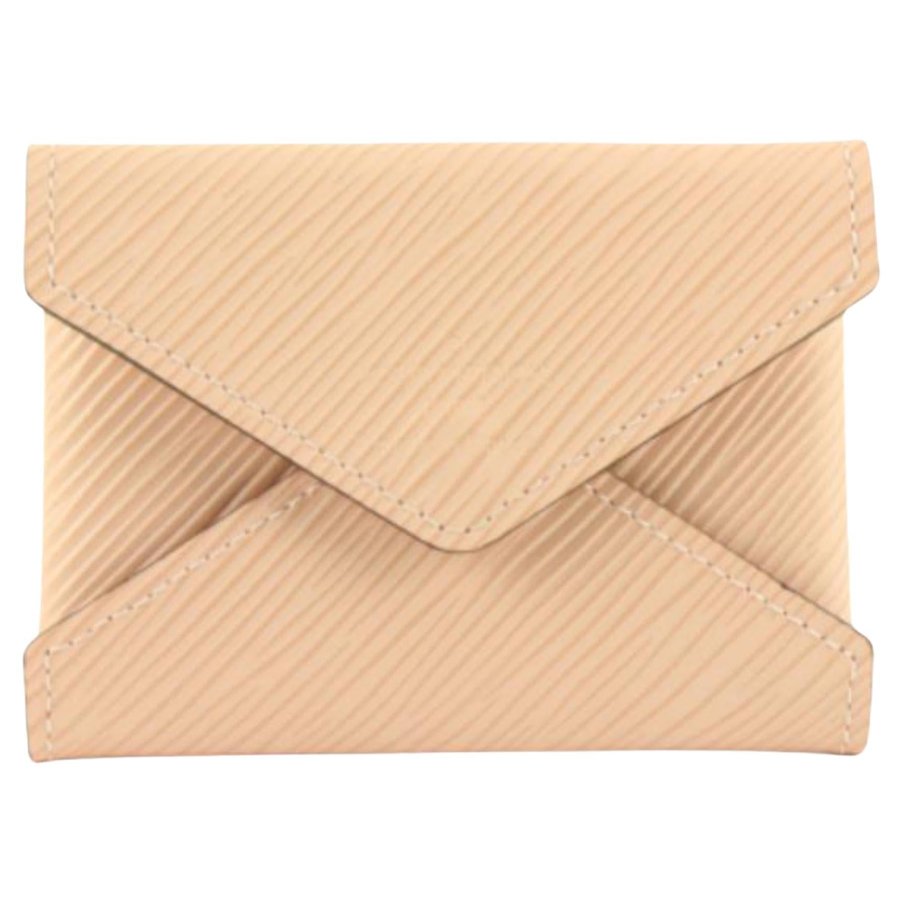 Louis Vuitton Pink Epi Leather Kirigami PM Envelope Pochette Coin Purse 1221lv2