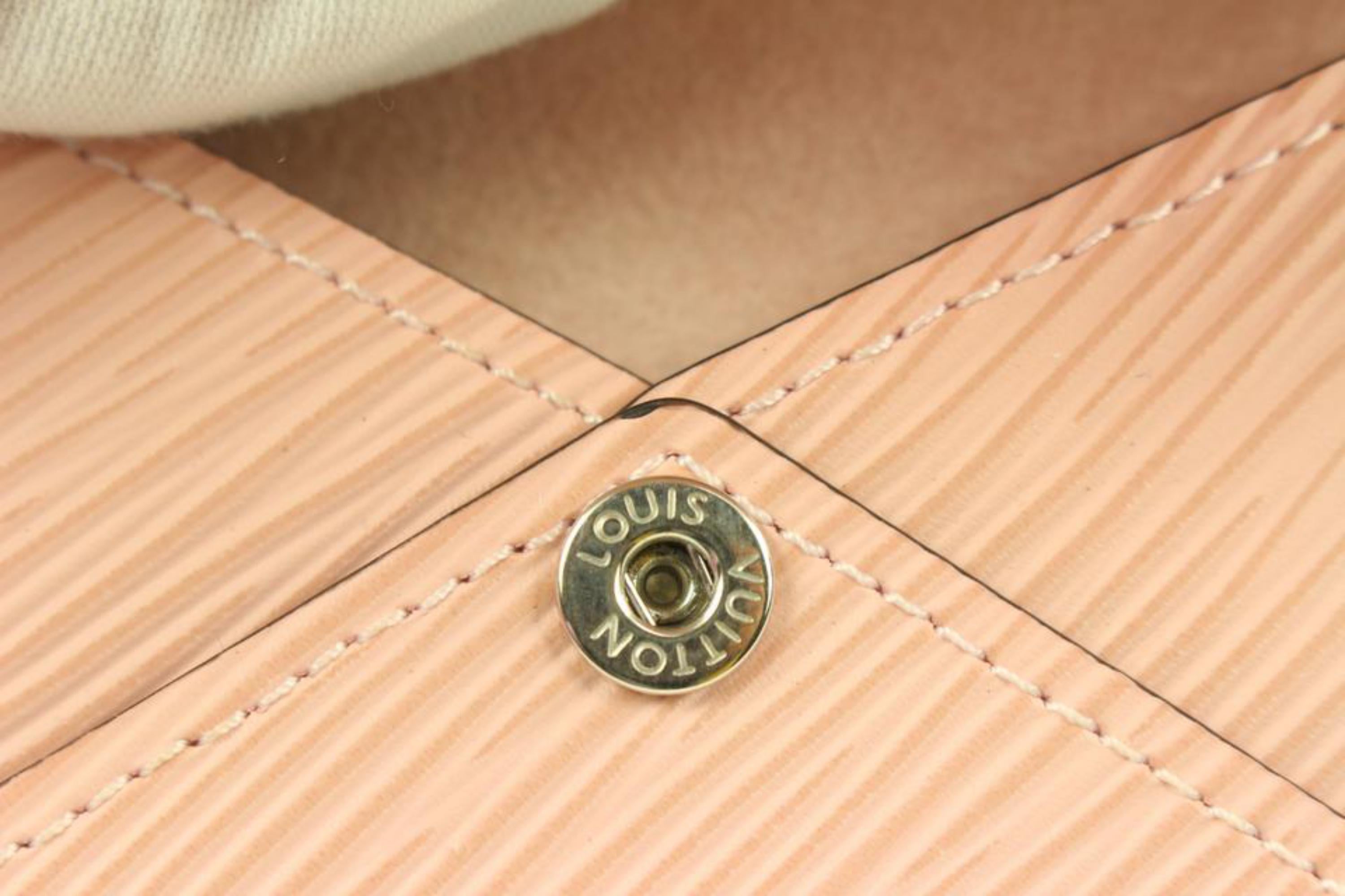 Louis Vuitton Kirigami PM Umschlagtasche aus rosa Epi-Leder 75lv24s (Orange) im Angebot