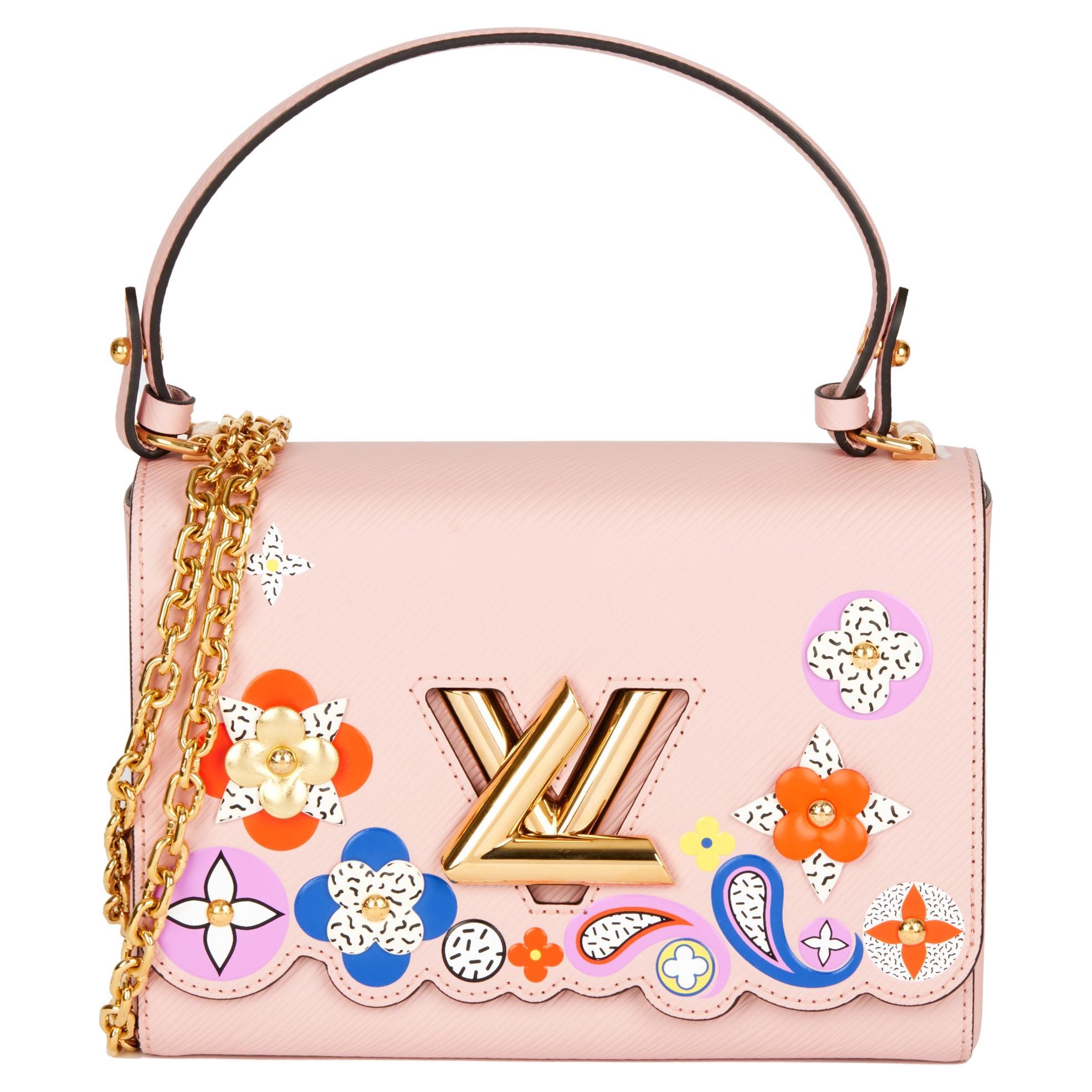 LOUIS VUITTON Pink Epi Leather Limited Edition Bloom Flower Twist MM at  1stDibs