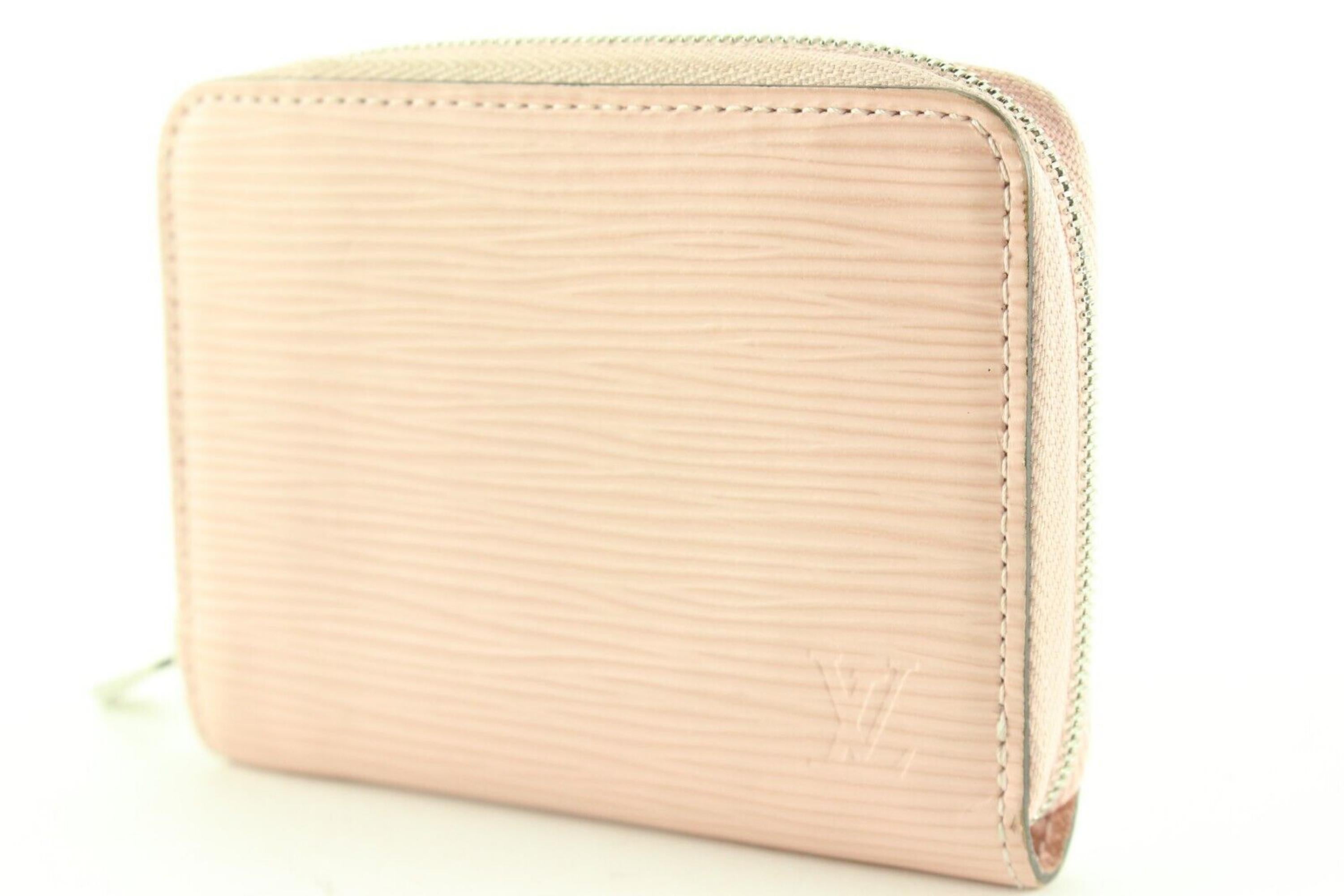 Louis Vuitton Pink Epi Leather Zippy Coin Compact 6LK0125 For Sale 6