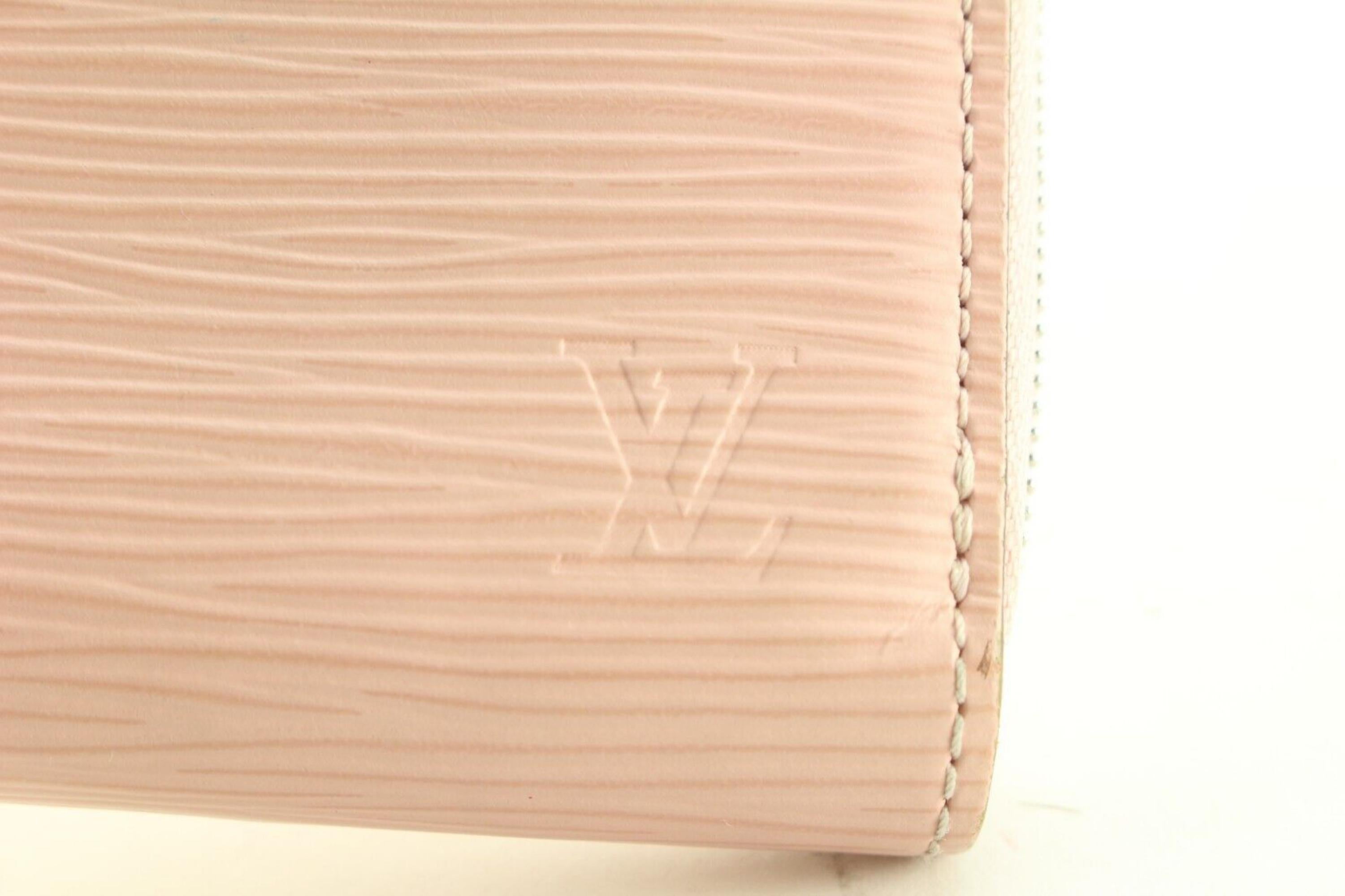Louis Vuitton Pink Epi Leather Zippy Coin Compact 6LK0125 For Sale 3