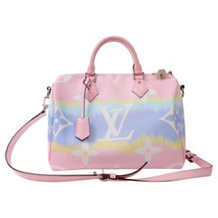 Used Louis Vuitton Pink Escale 30 Speedy Bandouliere Crossbody