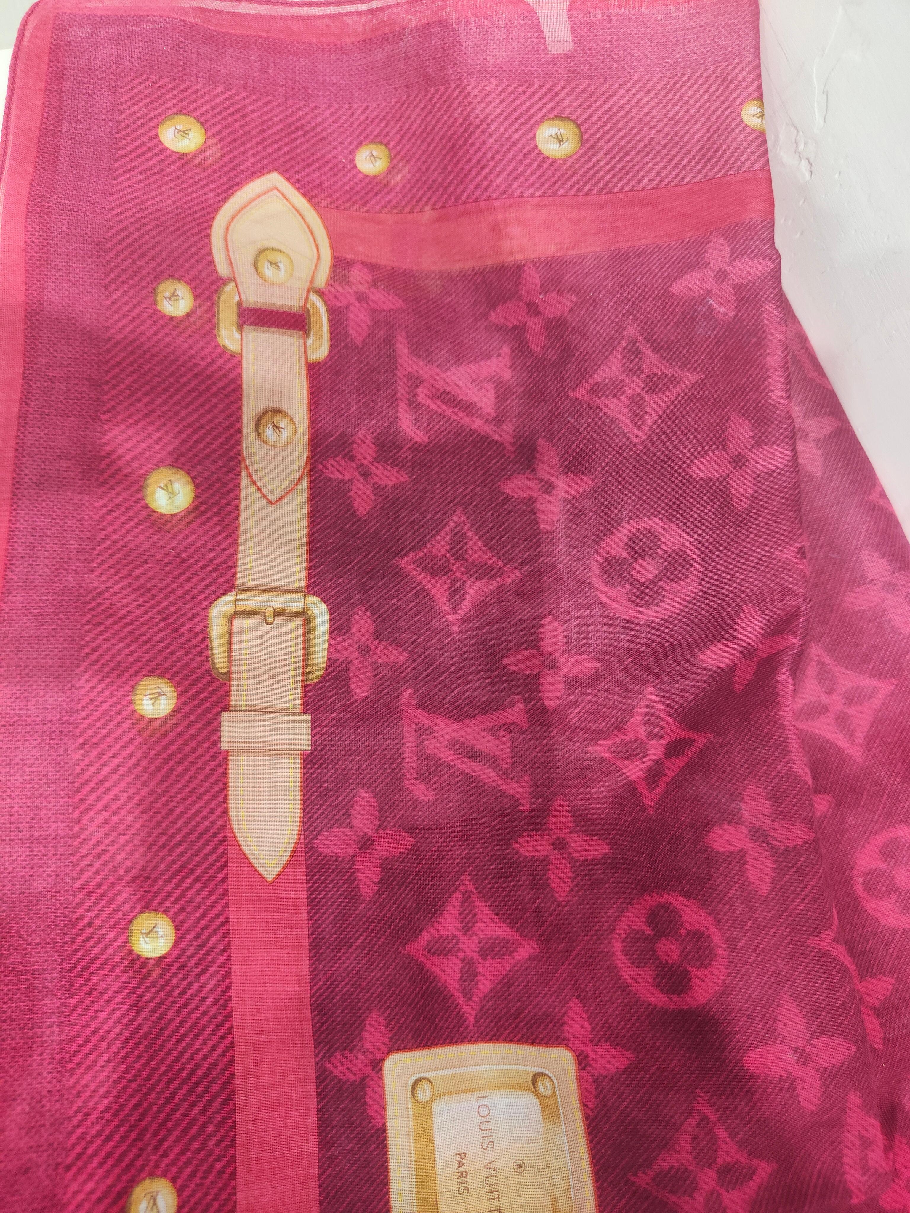 Femenino o masculino Foulard rosa Louis Vuitton