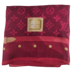 Foulard rosa Louis Vuitton