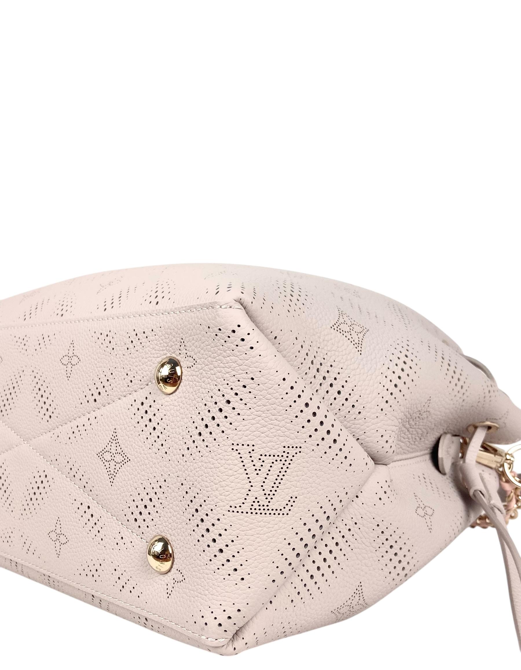 Donna Louis Vuitton Rosa/Grigio Monogram Mahina Bloom Bella Tote in vendita