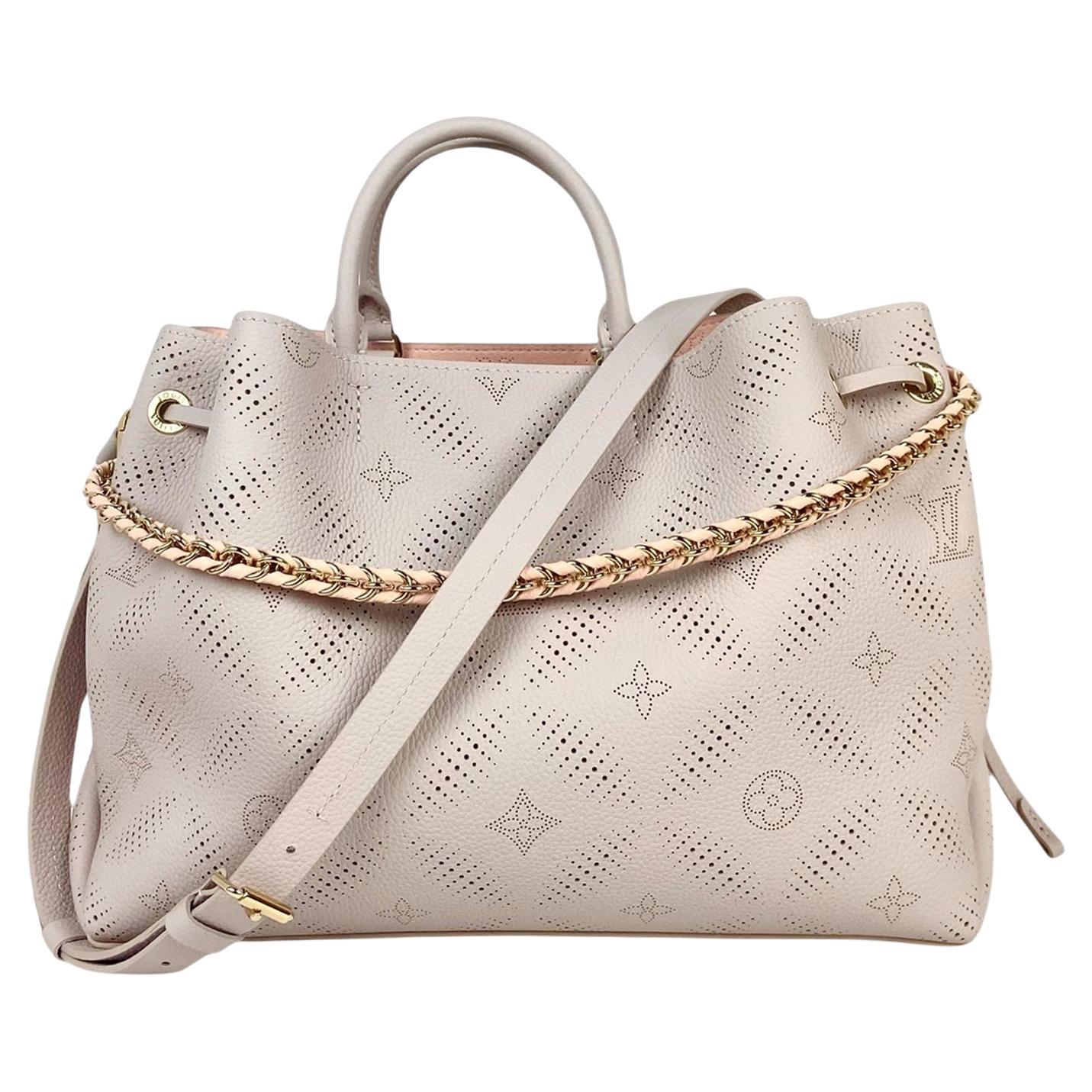 Louis Vuitton Rosa/Grigio Monogram Mahina Bloom Bella Tote in vendita