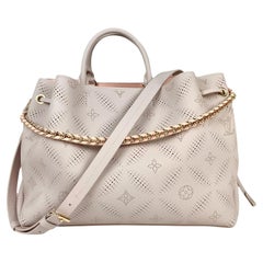 Louis Vuitton Pink/Gray Monogram Mahina Bloom Bella Tote