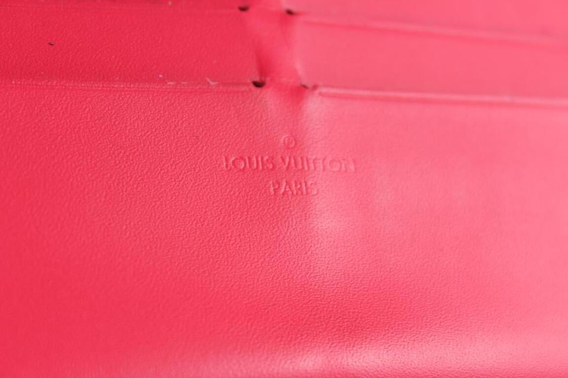 Louis Vuitton Pink Leather Felicie Insert Pouch 2LVS1221 In Good Condition In Dix hills, NY