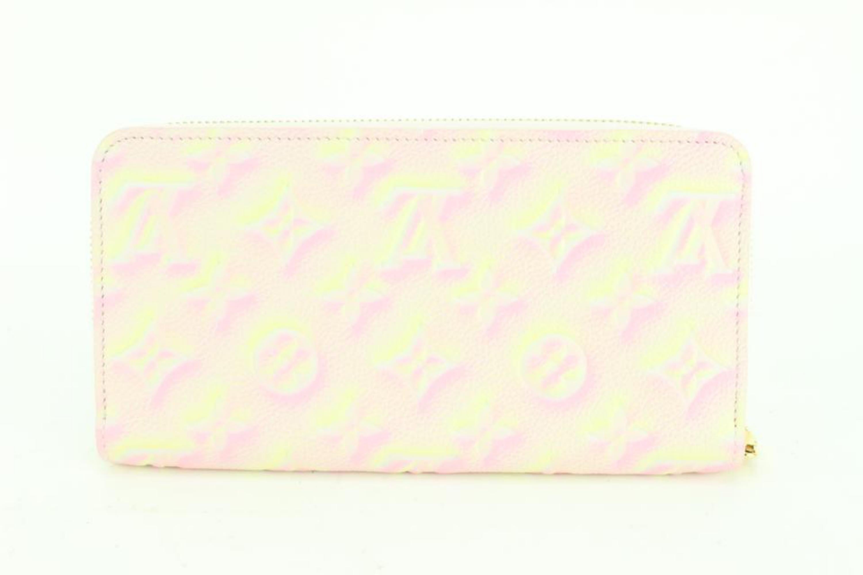 Louis Vuitton Pink Leather Monogram Empreinte Stardust Long Zippy Wallet 91lk68s For Sale 2