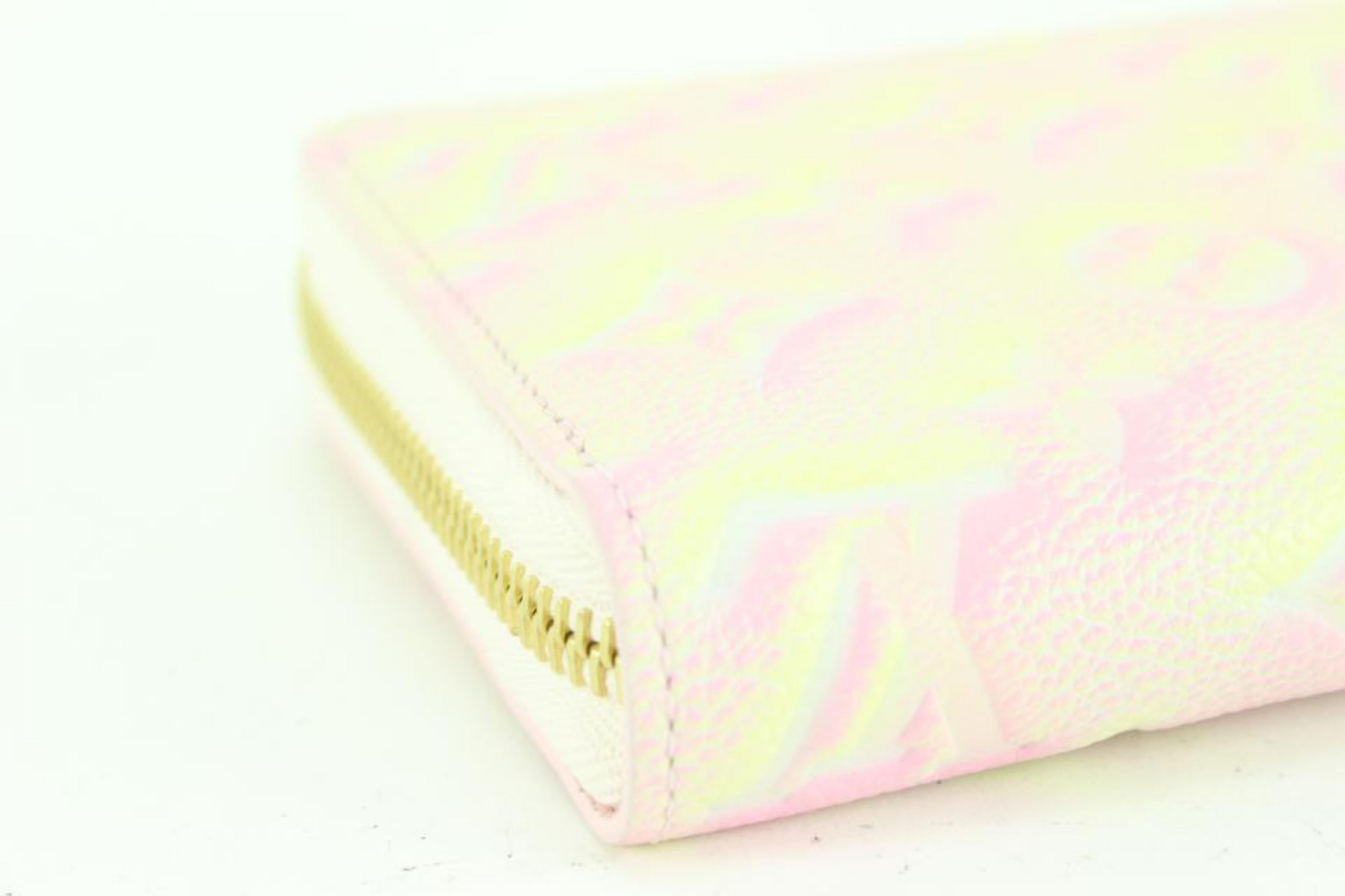 Louis Vuitton Empreinte Stardust Brieftasche mit langem Reißverschluss aus rosa Leder mit Monogramm 91lk68s Damen im Angebot