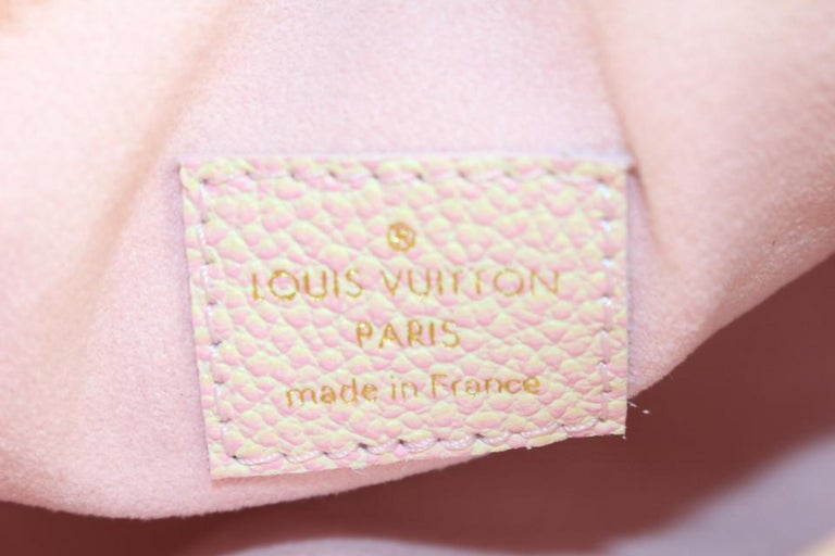 Louis Vuitton Pink Leather Monogram Empreinte Stardust Nano Speedy