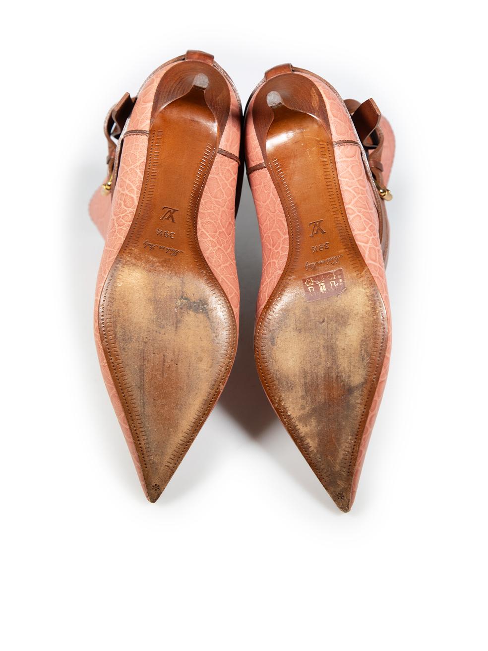 Women's Louis Vuitton Pink Leather Sweet Escapade Boots Size IT 39.5 For Sale