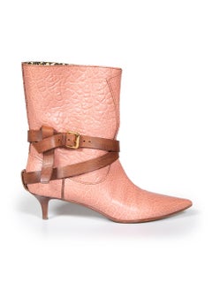 Louis Vuitton Pink Leather Sweet Escapade Boots Size IT 39.5