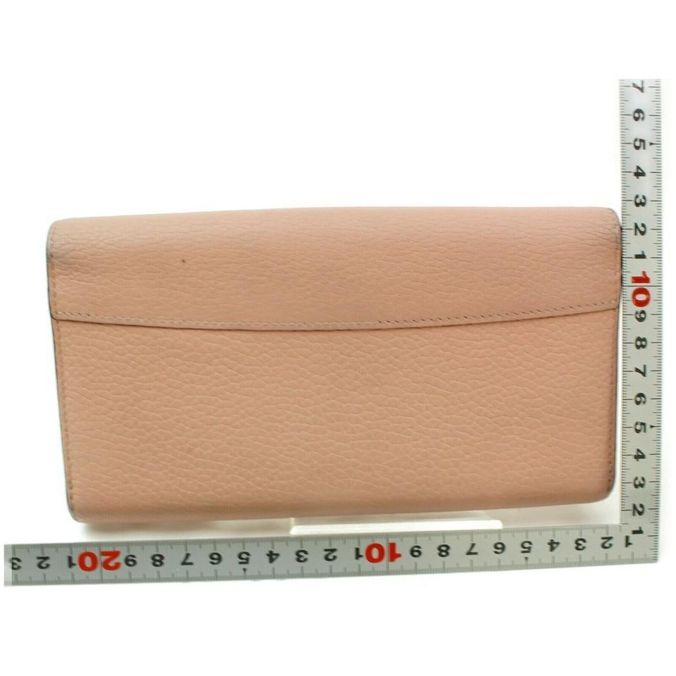 Women's Louis Vuitton Pink Long Capucines Taurillon Leather 872254 Wallet