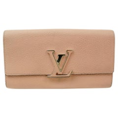 Louis Vuitton Pink Long Capucines Taurillon Leather 872254 Wallet
