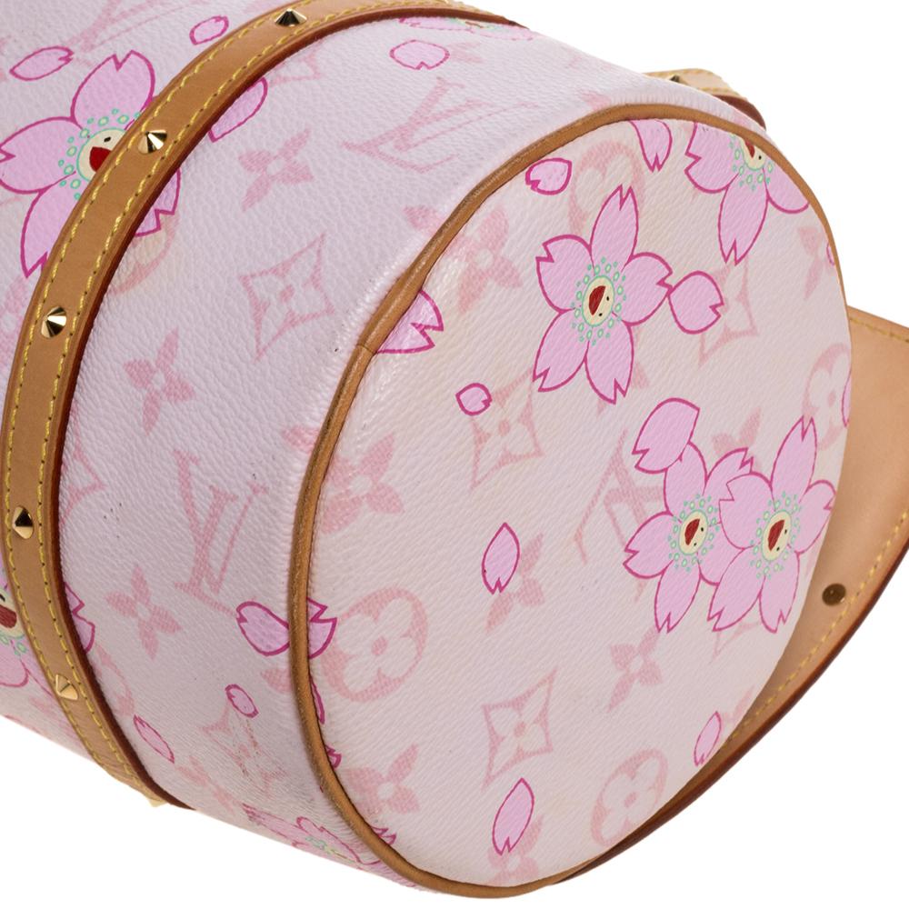 Women's Louis Vuitton Pink Monogram Canvas Limited Edition Cherry Blossom Papillon Bag