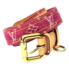 Louis Vuitton Denim Monogram Belt - Gem