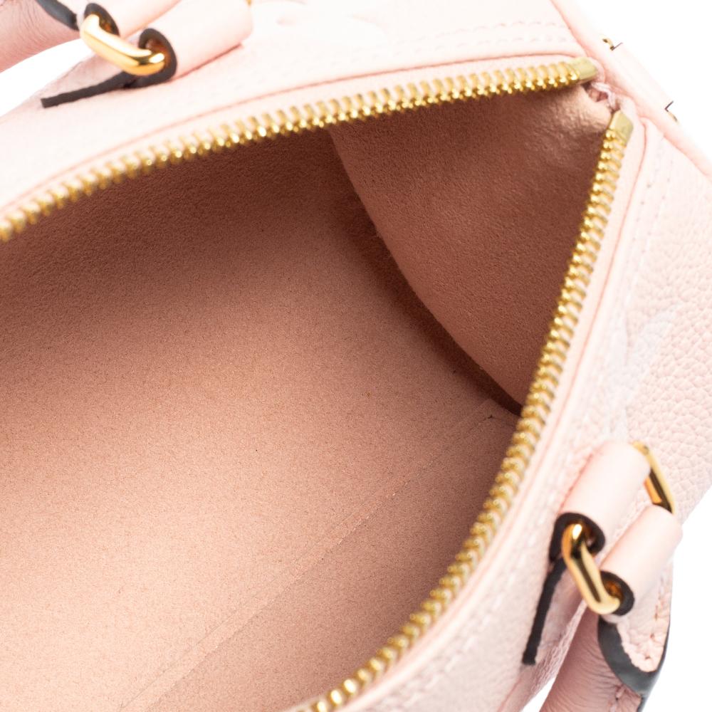 Louis Vuitton Pink Monogram Empreinte Leather Papillon BB Carryall Bag 6
