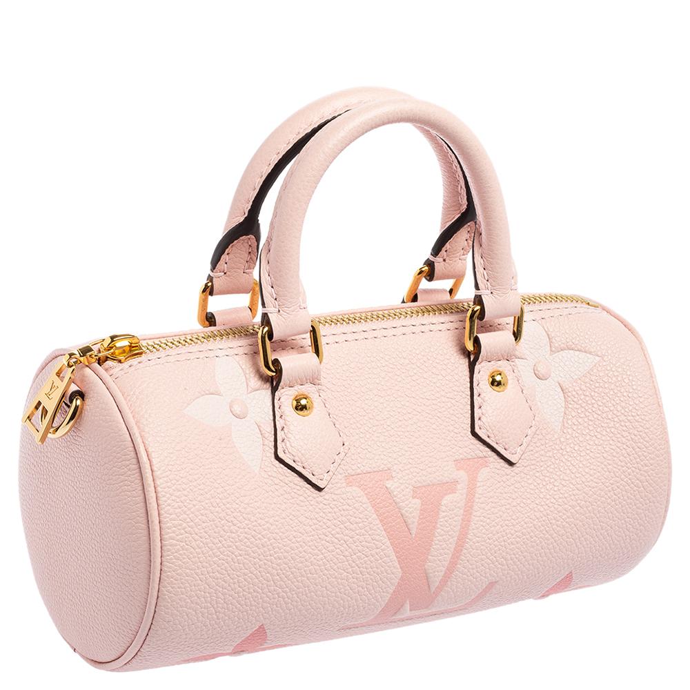 Louis Vuitton Pink Monogram Empreinte Leather Papillon BB Carryall Bag ...