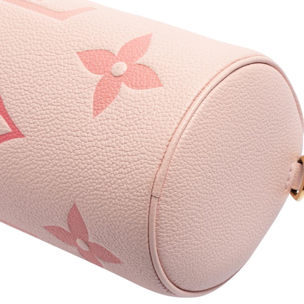 Louis Vuitton Pink Monogram Empreinte Leather Papillon BB Carryall Bag 1