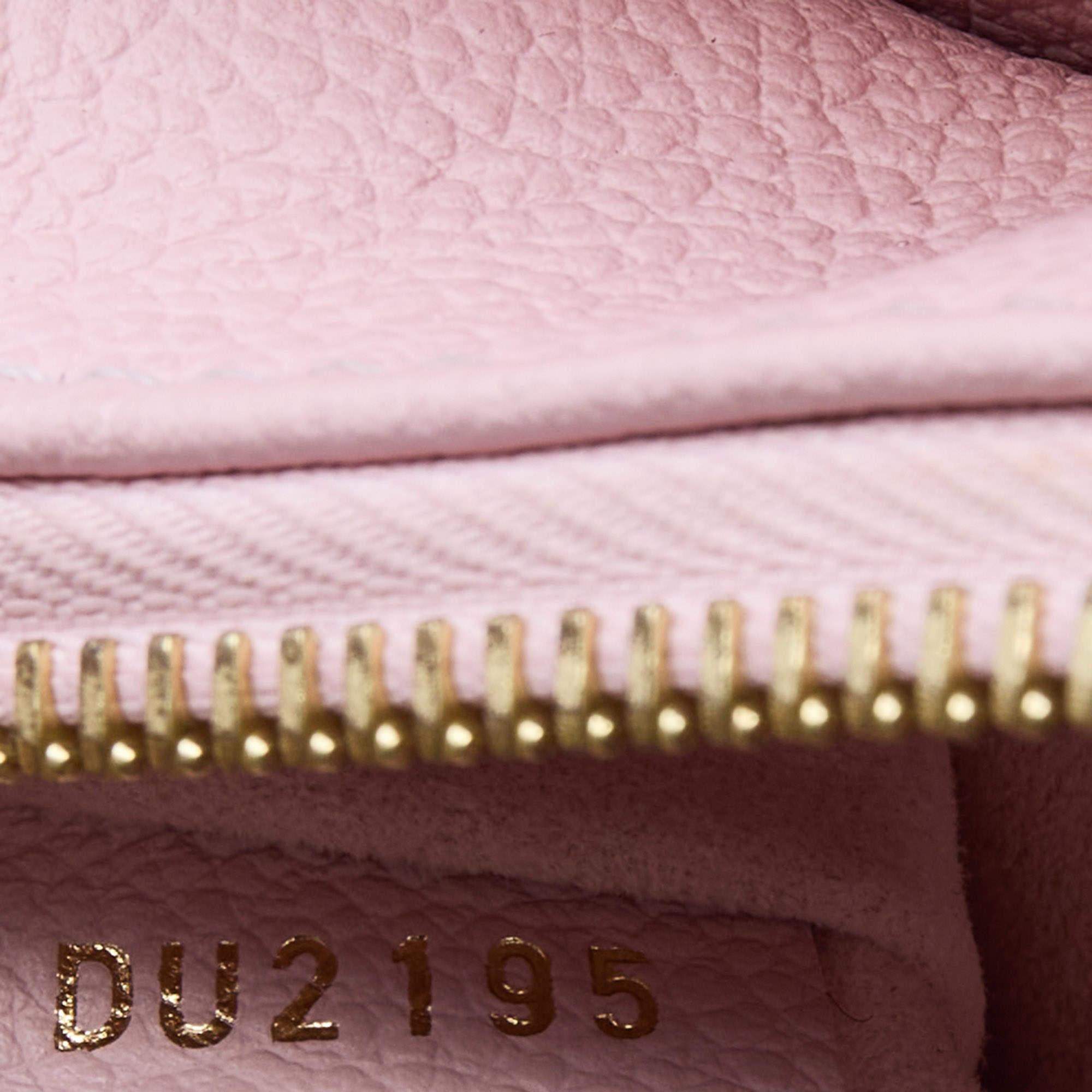 Louis Vuitton Pink Monogram Empreinte Leather Twice Bag 7