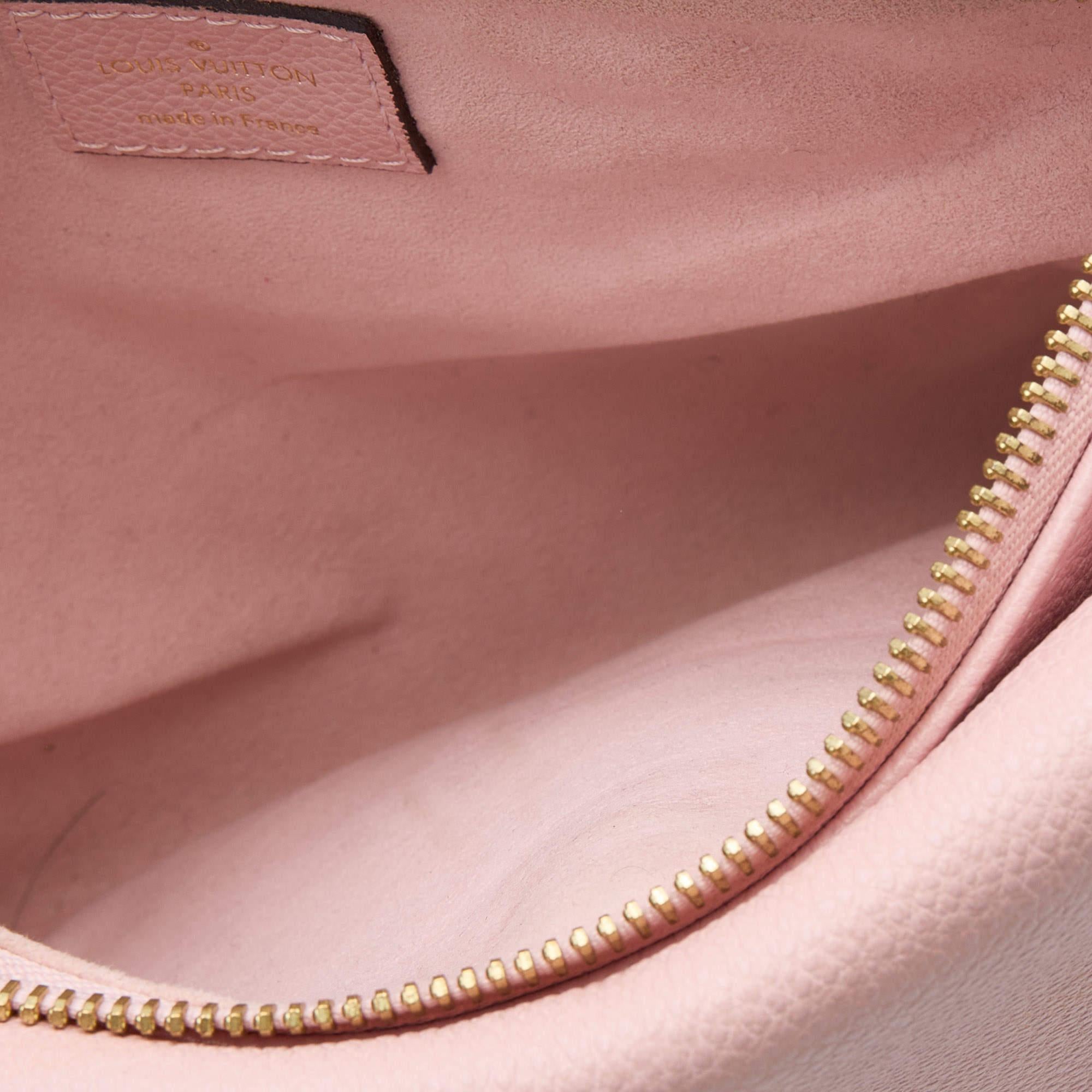 Louis Vuitton Pink Monogram Empreinte Leather Twice Bag 8