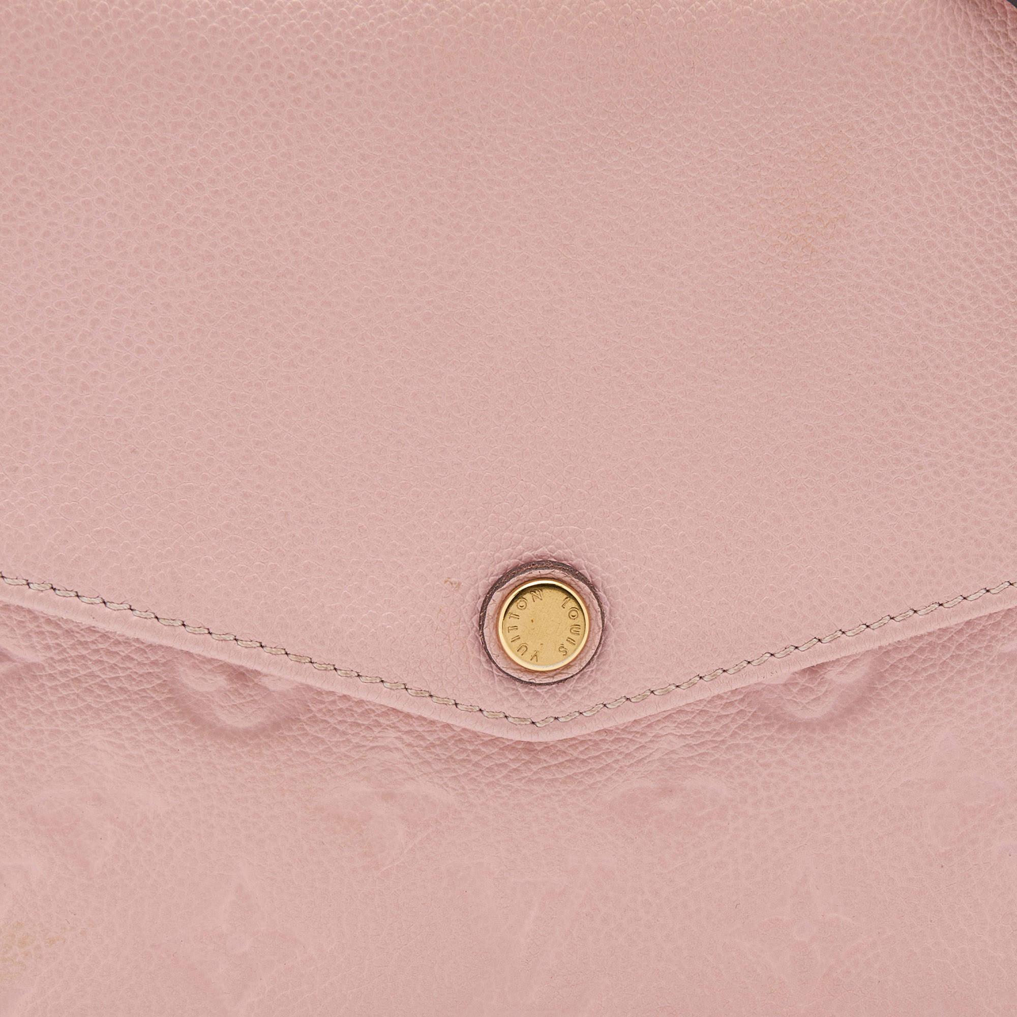 Louis Vuitton Pink Monogram Empreinte Leather Twice Bag 5
