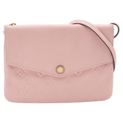 Louis Vuitton Pink Monogram Empreinte Leather Twice Bag