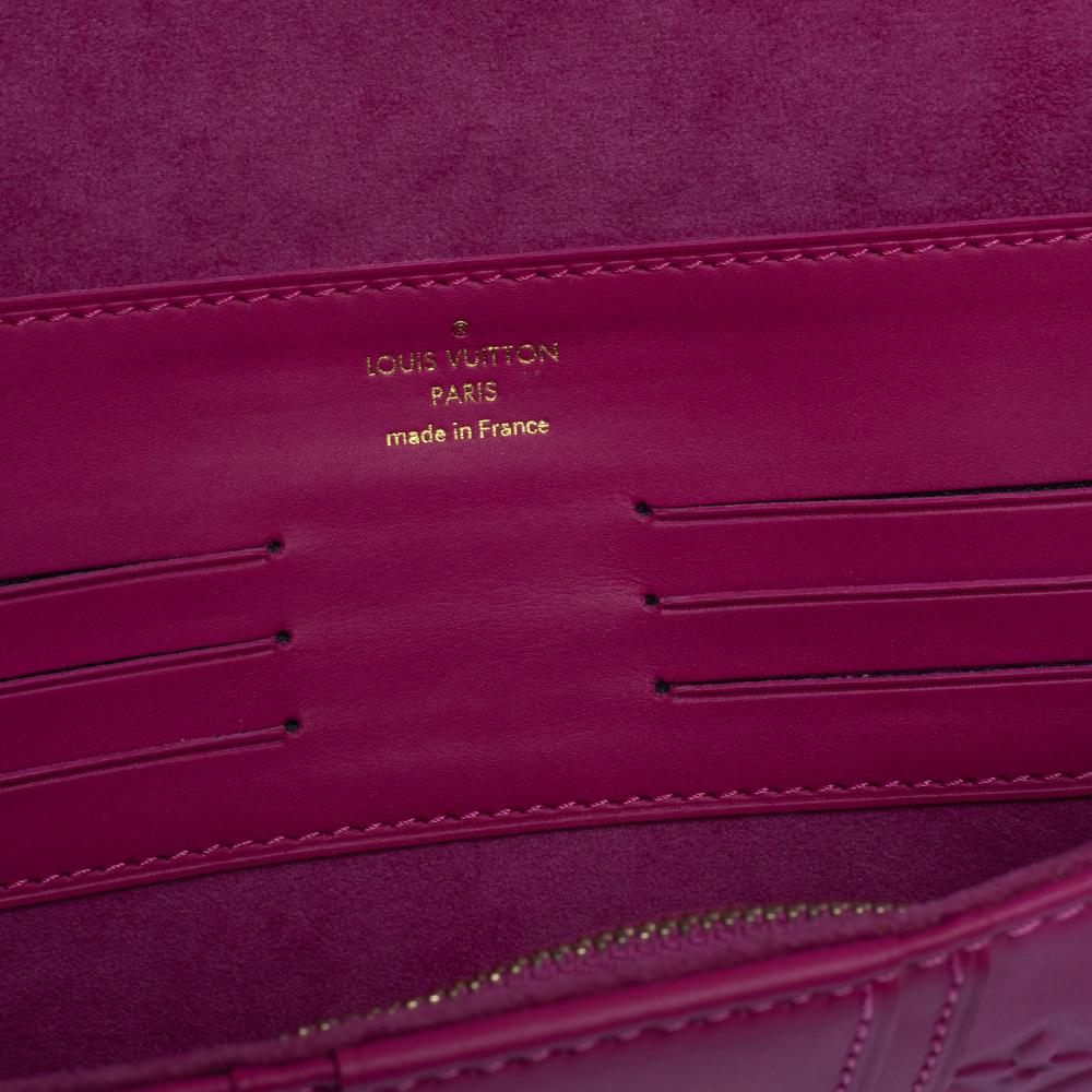 Louis Vuitton Pink Monogram Leather Courtney Clutch 7