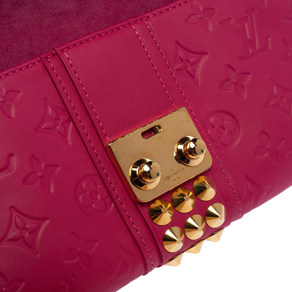 Louis Vuitton Pink Monogram Leather Courtney Clutch 2