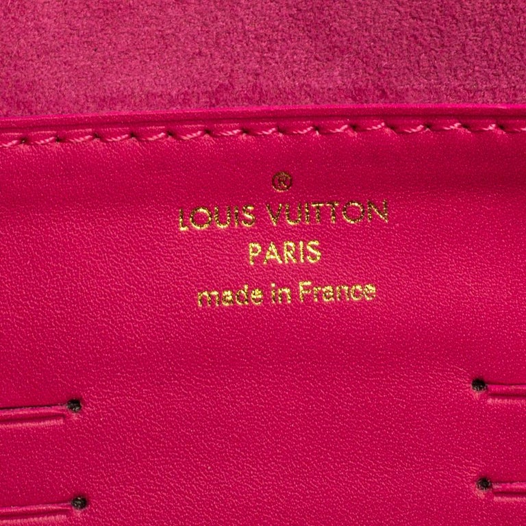 Louis Vuitton Pink Monogram Leather Courtney Clutch Louis Vuitton