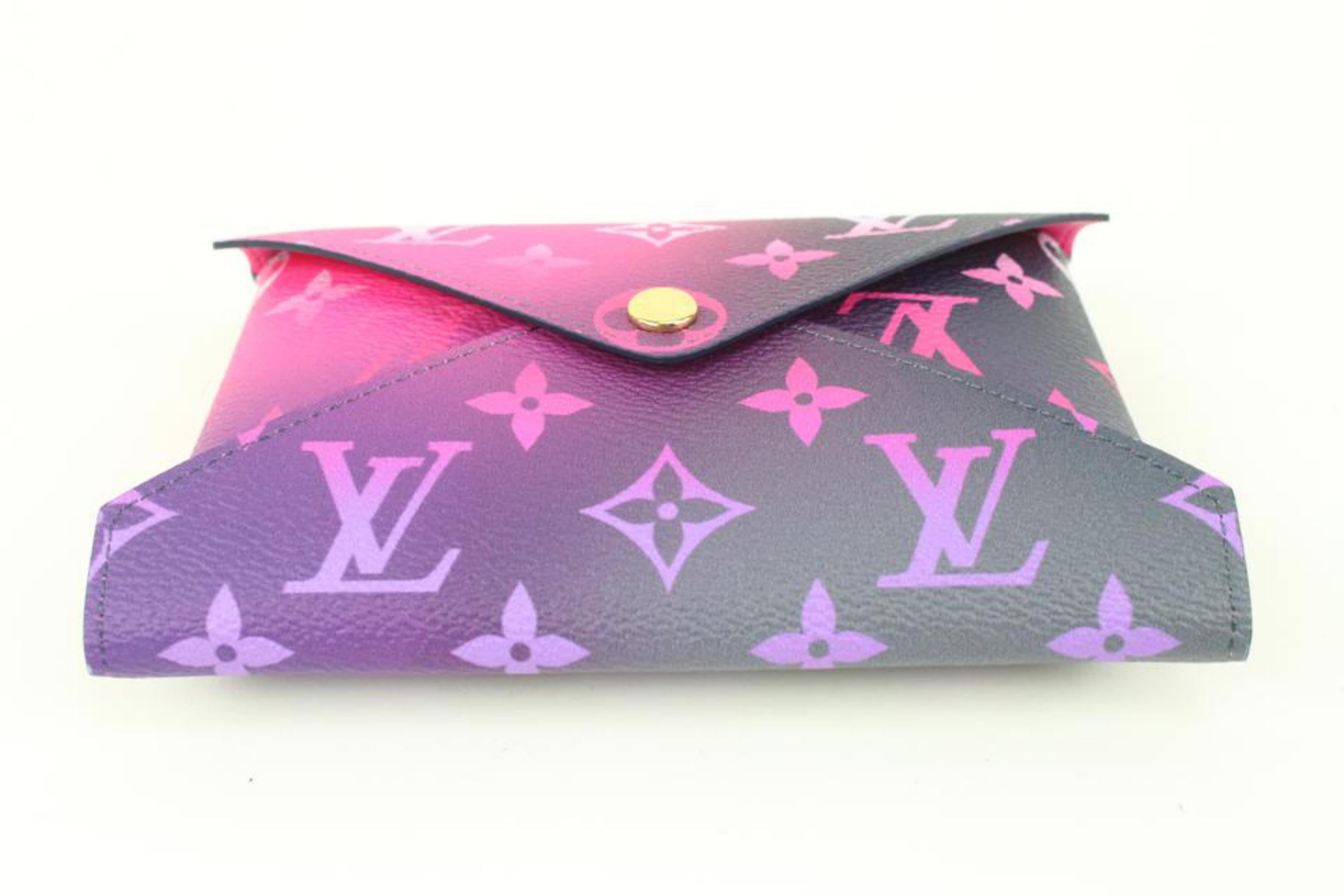 Louis Vuitton Pink Monogram Midnight Fuchsia Kirigami MM Envelope Clutch 19lk413 3