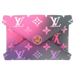 Louis Vuitton Rosa Monogramm Mitternachts Fuchsia Kirigami MM Umschlag Clutch 19lk413