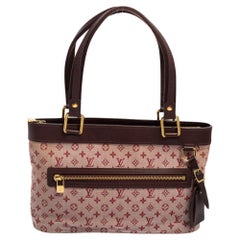 Louis Vuitton Louis Vuitton Rosa Monogramm Mini Lin Lucille PM TST Tasche