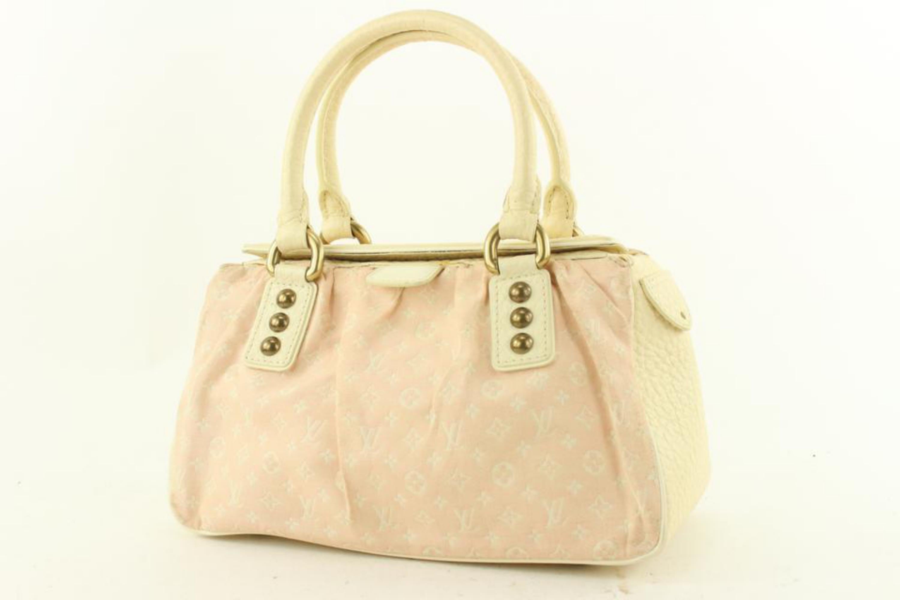 Louis Vuitton Pink Monogram Mini Lin Trapeze PM Speedy Boston Bag 3L223S 3