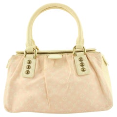 Louis Vuitton Pink Monogram Mini Lin Trapeze PM Speedy Boston Bag 3L223S
