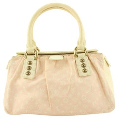 Louis Vuitton Pink Monogram Mini Lin Trapeze PM Speedy Boston Bag 608lvs616
